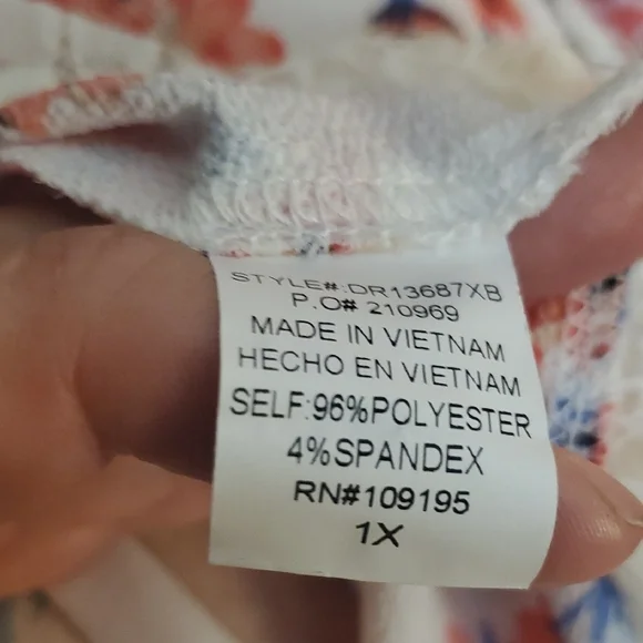 Love J Floral Dress with Lace Detail And Peek A Boo Sholders - Picture 11 of 11